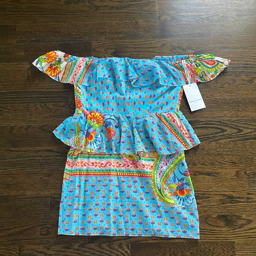 NWT Amanda Uprichard off the shoulder peplum dress
